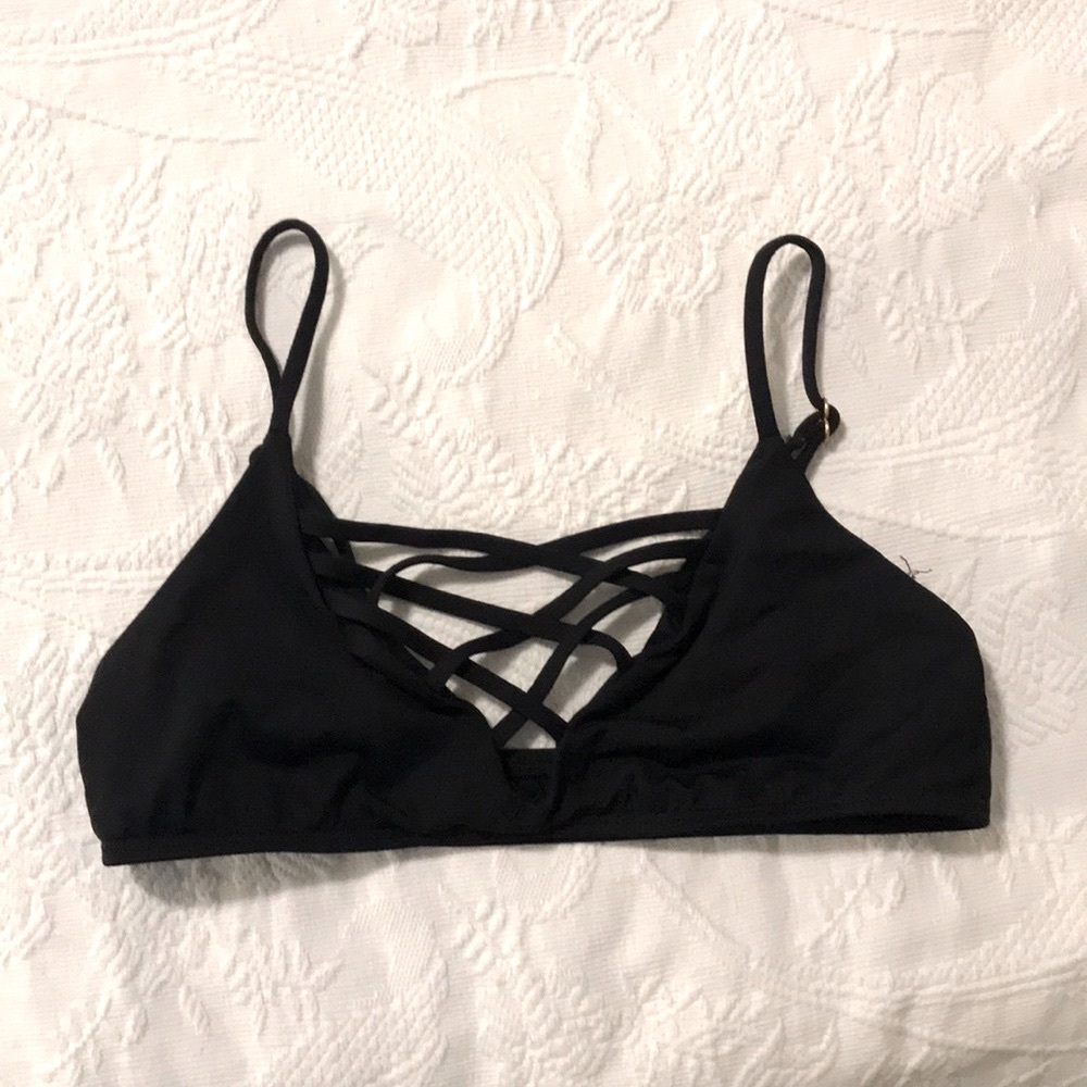 L*space Jamie BLACK bikini top XS.